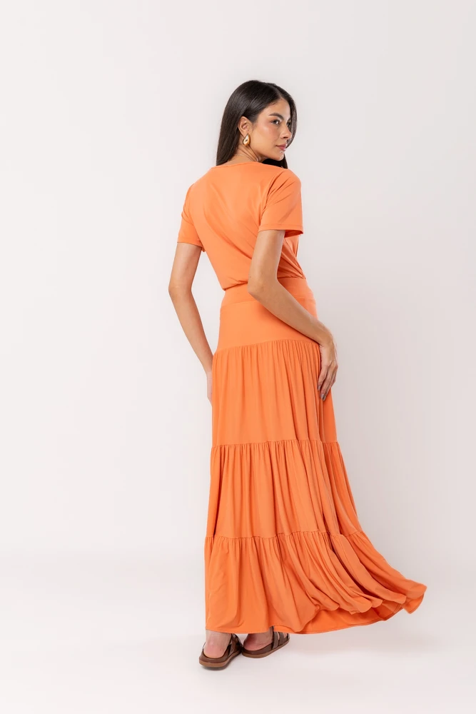 Hidrogênio - SAIA LONGA 3 MARIAS FLUITY CENOURA - 18925189