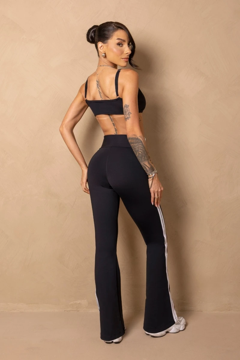 Hipkini - Time For Me Black Fitness Top with Adjustable Straps - 33331406