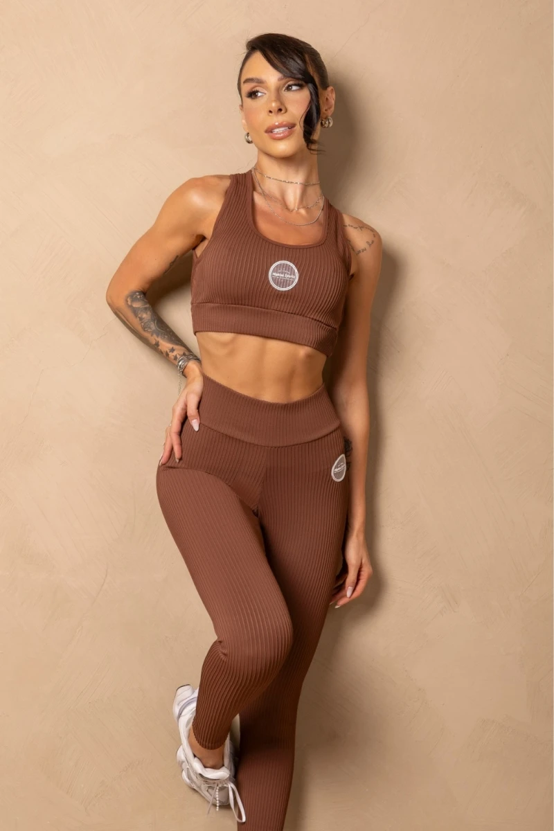 Hipkini - Time For Me Brown Fitness Leggings with Tag - 33331414