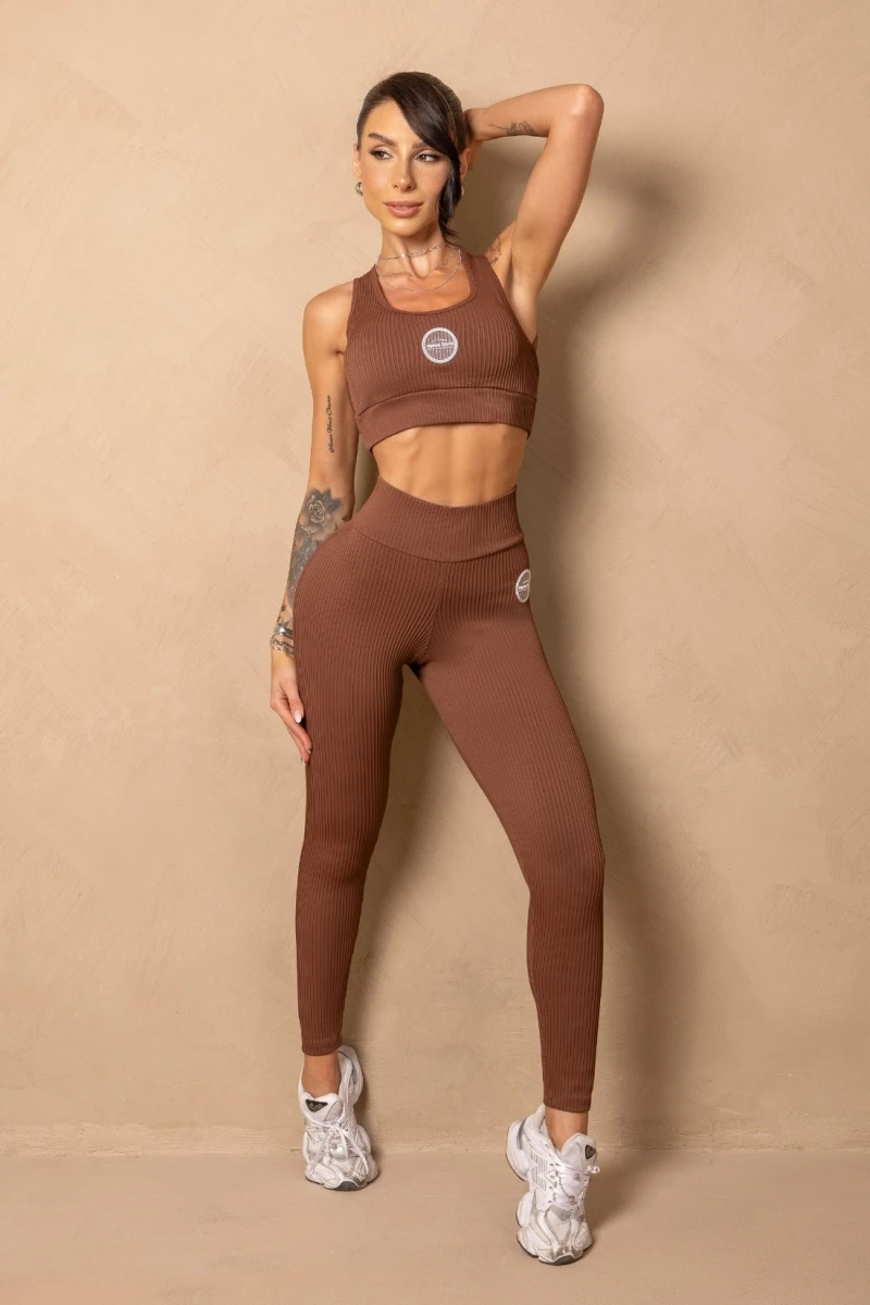 Hipkini - Time For Me Brown Fitness Leggings with Tag - 33331414