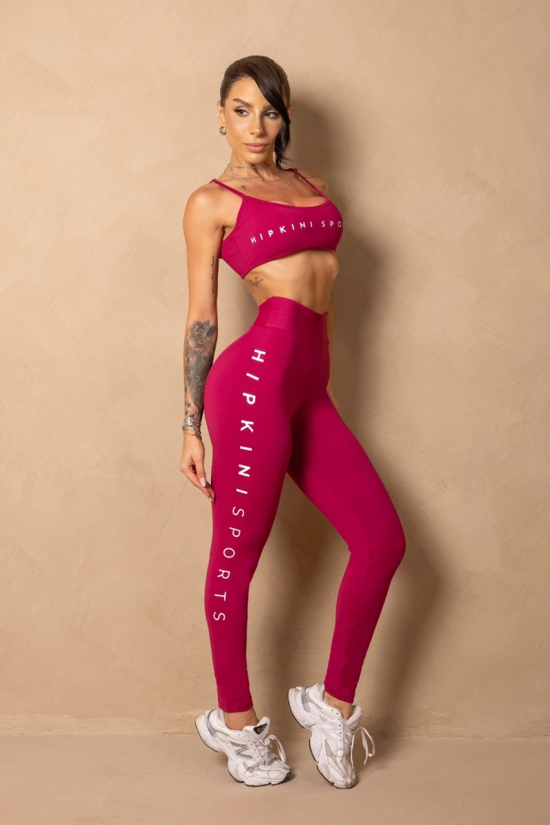 Hipkini - Time For Me Raspberry Fitness Top with Adjustable Straps - 33331436