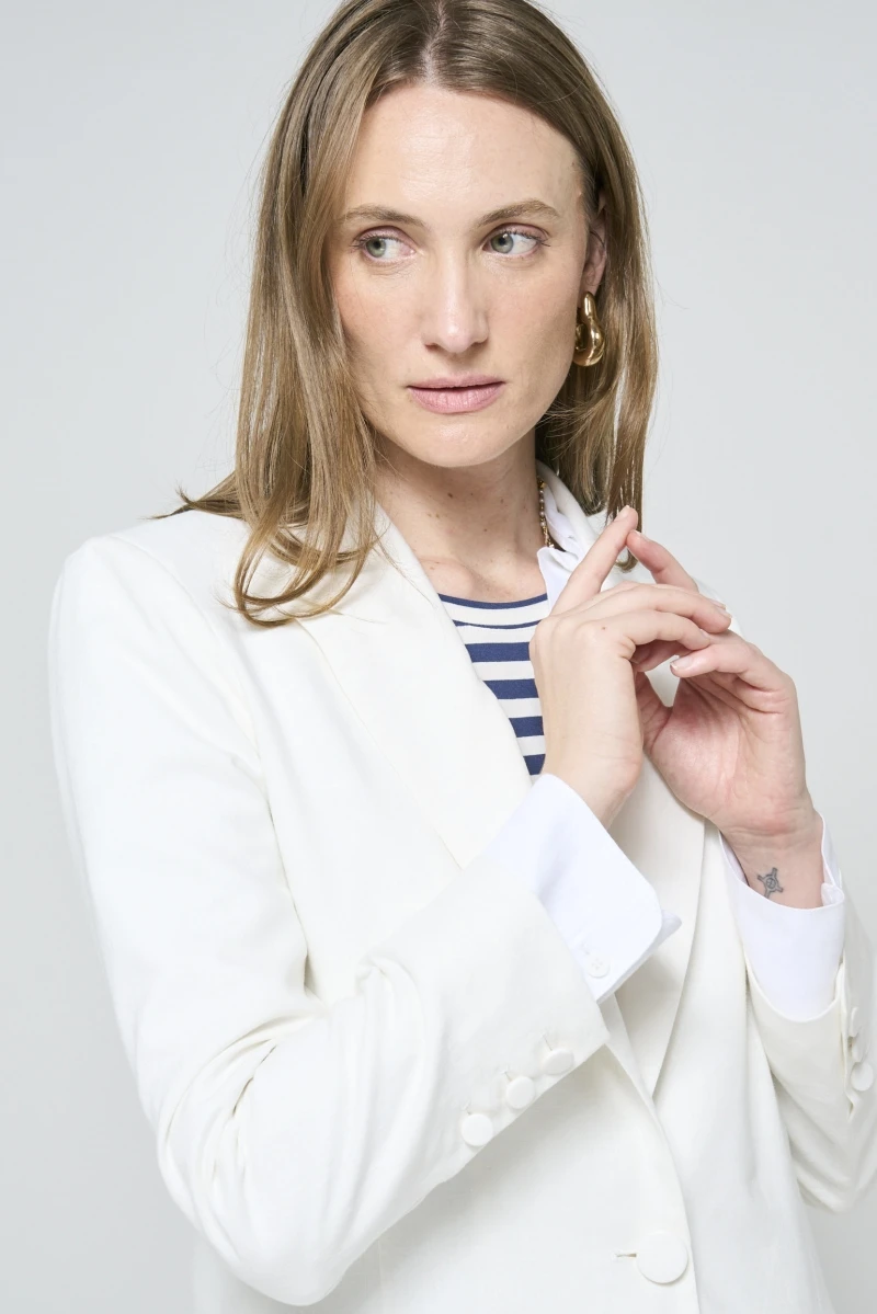 Hidrogênio - BLAZER CLASSICO COM UM BOTÃO OFF WHITE - 20573018