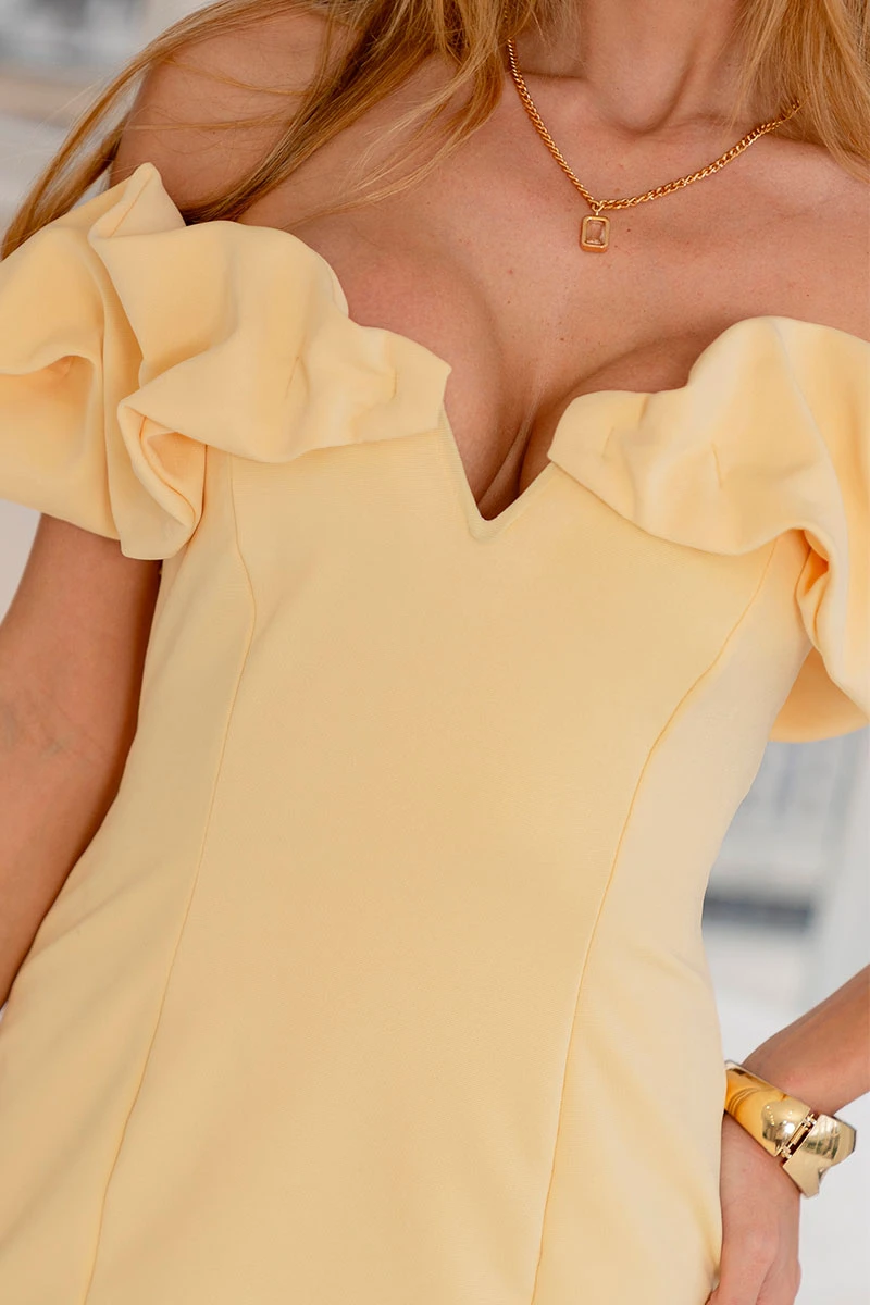 Miss Misses - Vestido Jordana Amarelo - 54690003