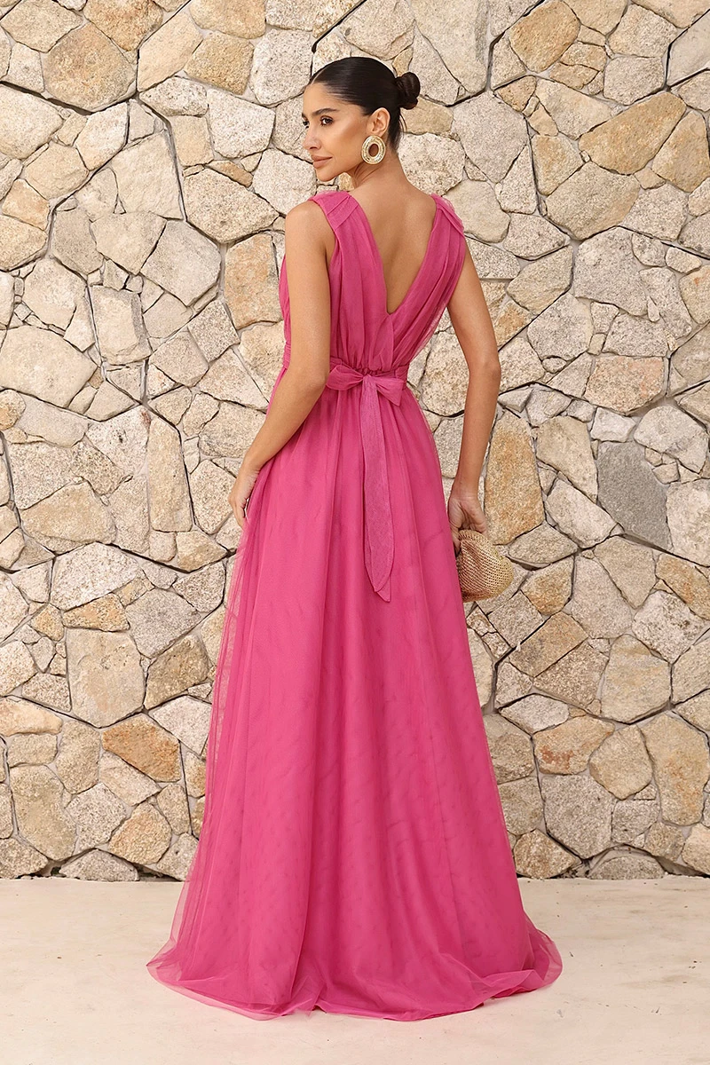 Dot Clothing - Dress Dot Clothing Long tulle Pink - 2834PINK