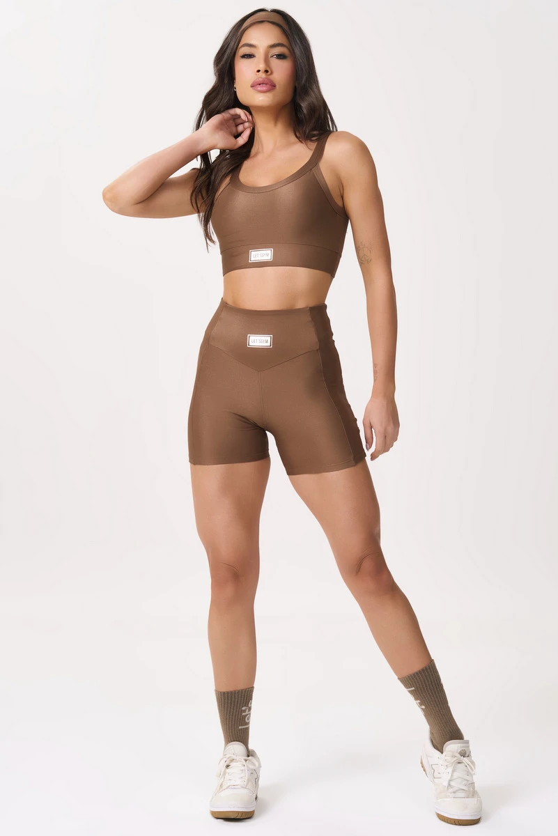Lets Gym - Top Bright Mocha Mousse - 2141BMM