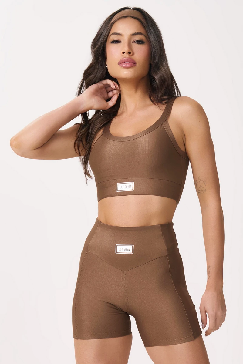 Lets Gym - Top Bright Mocha Mousse - 2141BMM
