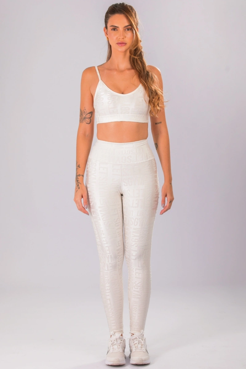 Lets Gym - Top Velvet Name Chantilly - 2627CTL