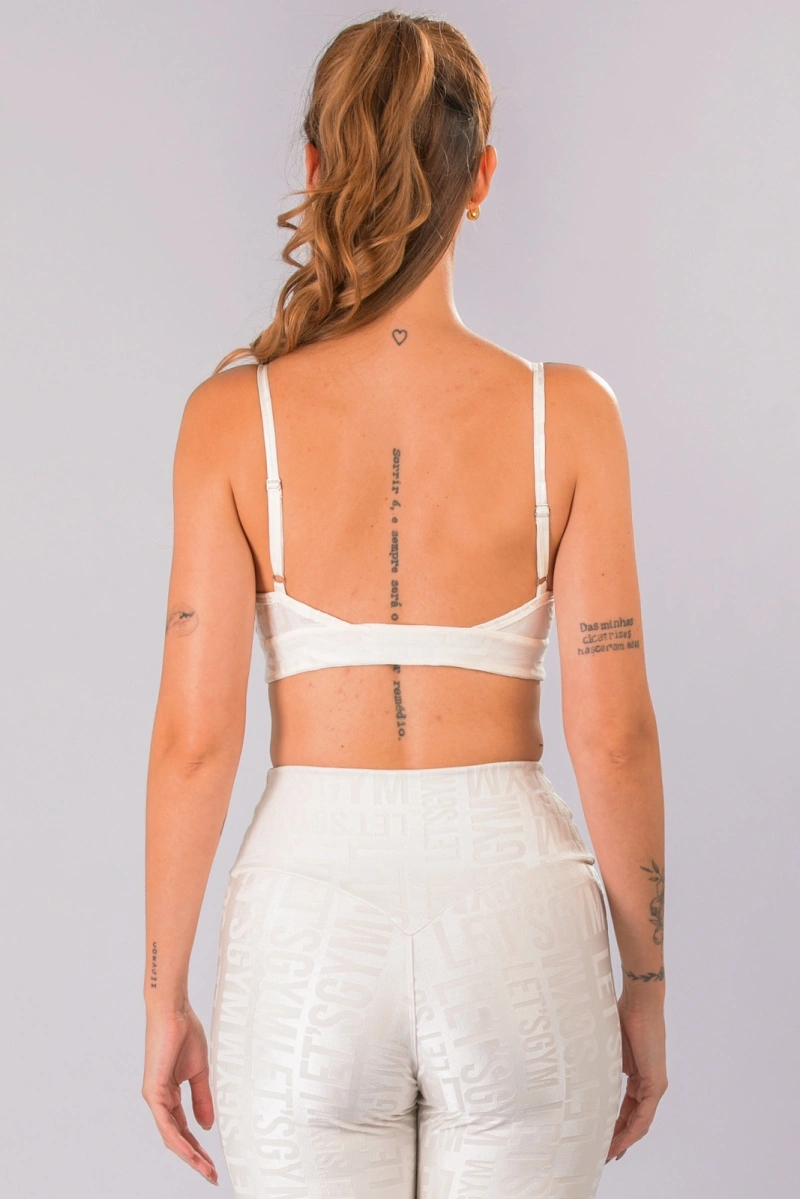 Lets Gym - Top Velvet Name Chantilly - 2627CTL