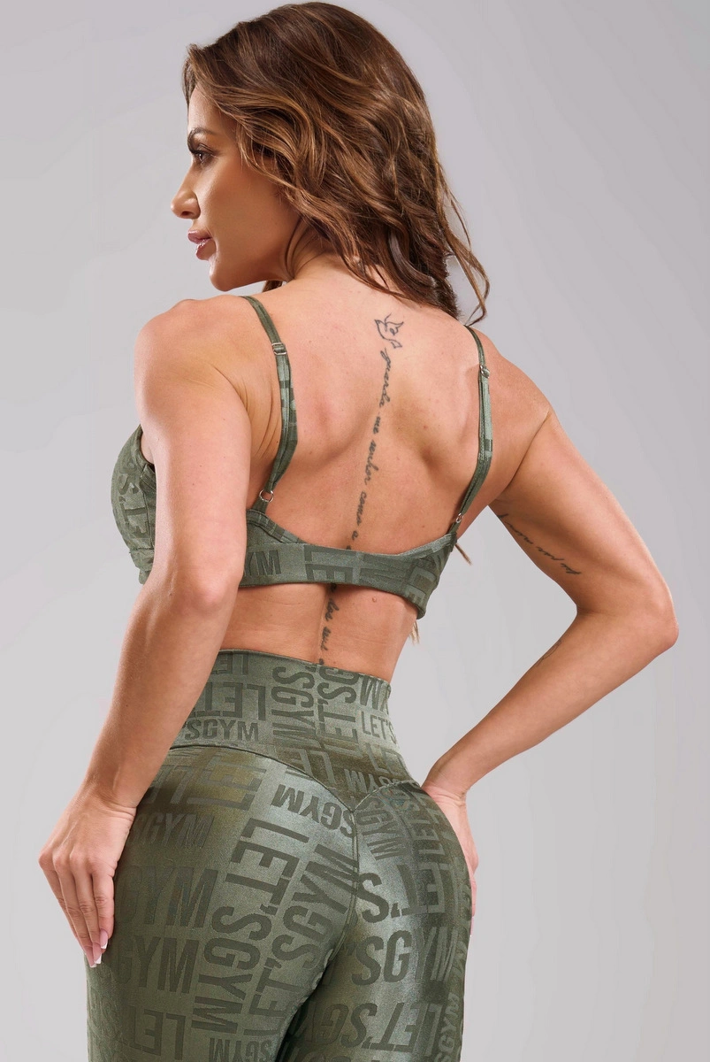 Lets Gym - Top Velvet Name Forest - 2627FST