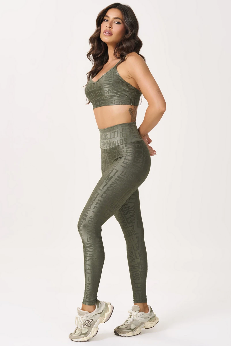 Lets Gym - Legging Velvet Name Forest - 2628FST