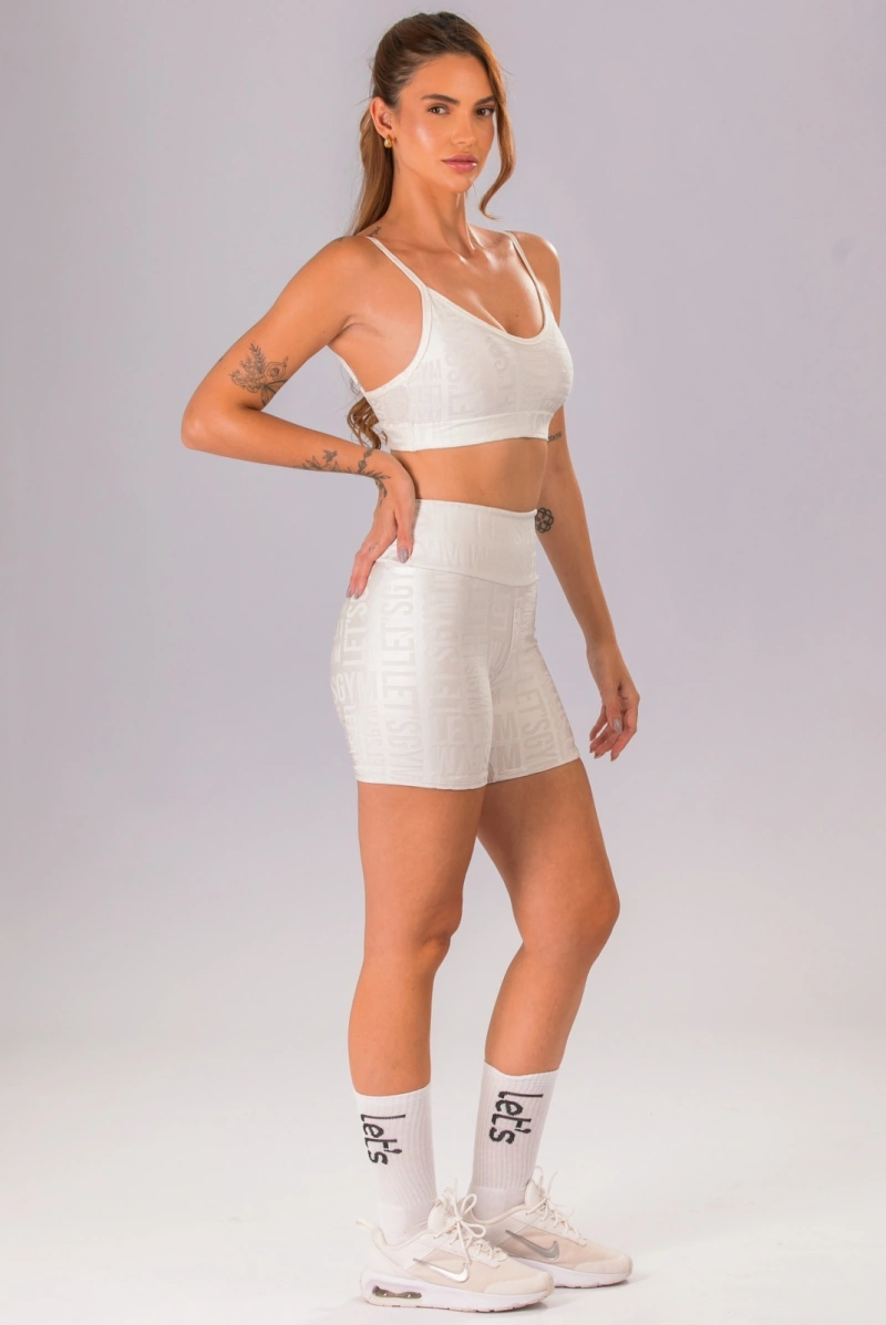 Lets Gym - Short Velvet Name Chantilly - 2629CTL