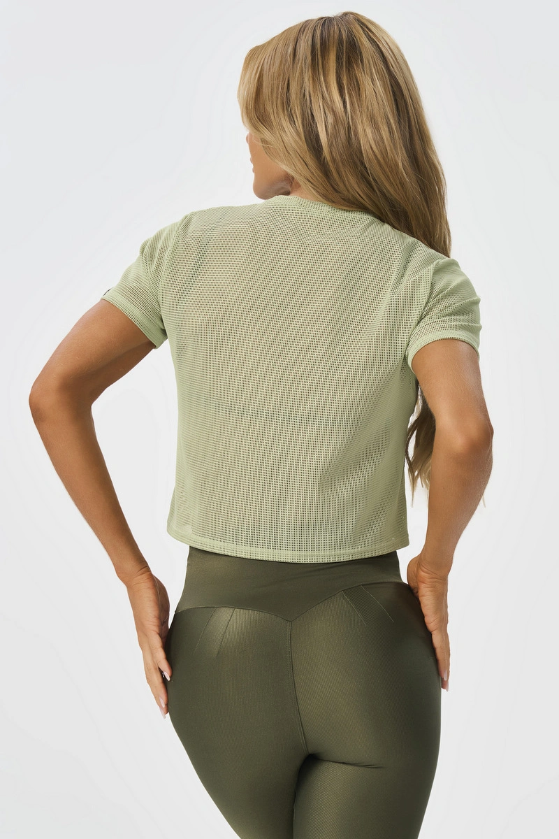 Lets Gym - Blusa Box Mc Screen Sálvia - 2650SV