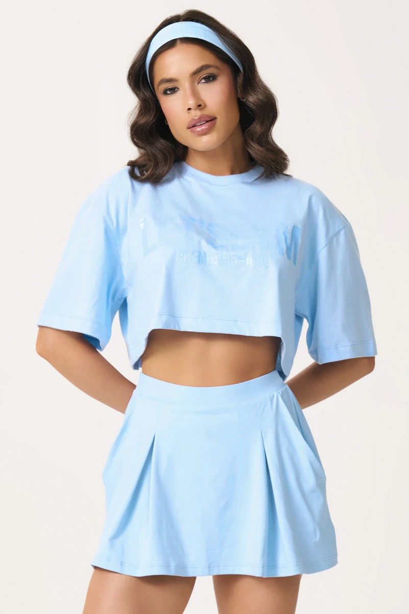 Lets Gym - Cropped Brand Up Serenity - 3079SR