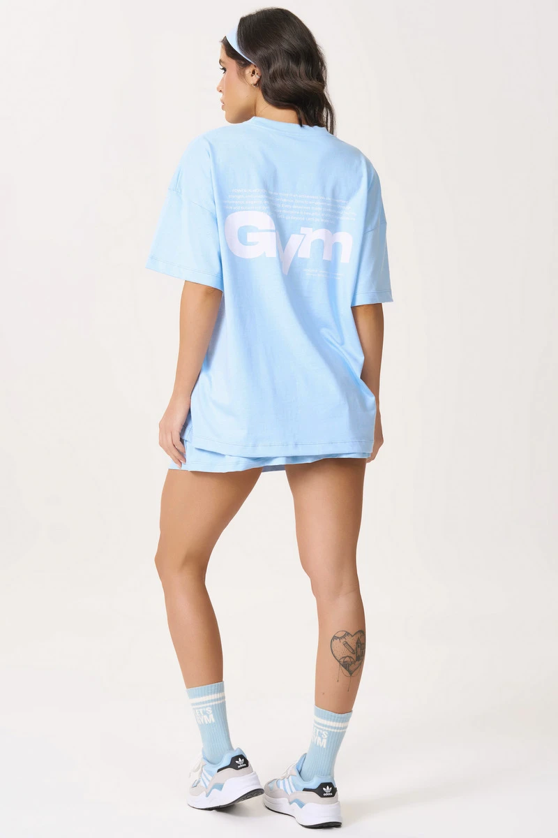 Lets Gym - Camiseta Oversized Motion Serenity - 3162SR