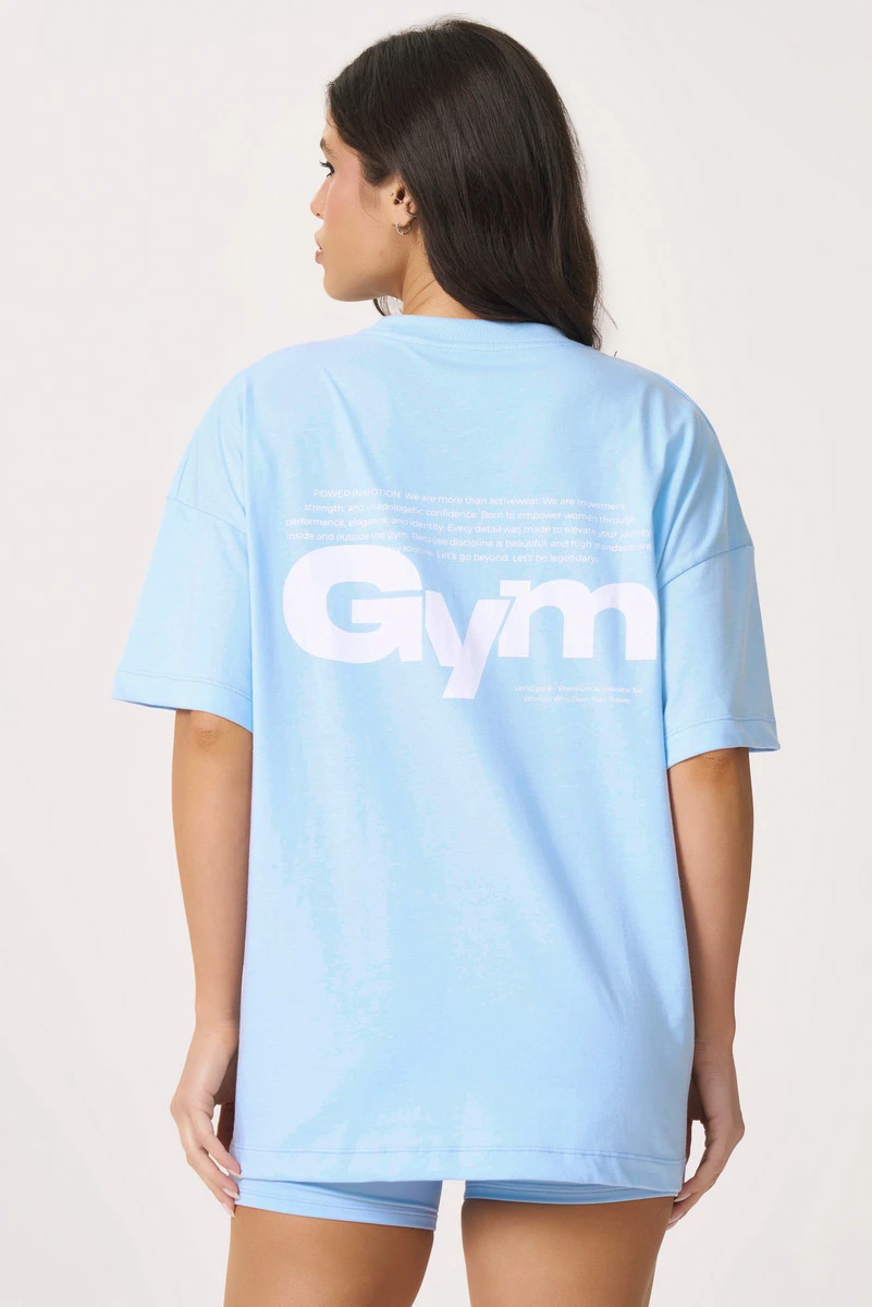 Lets Gym - Camiseta Oversized Motion Serenity - 3162SR