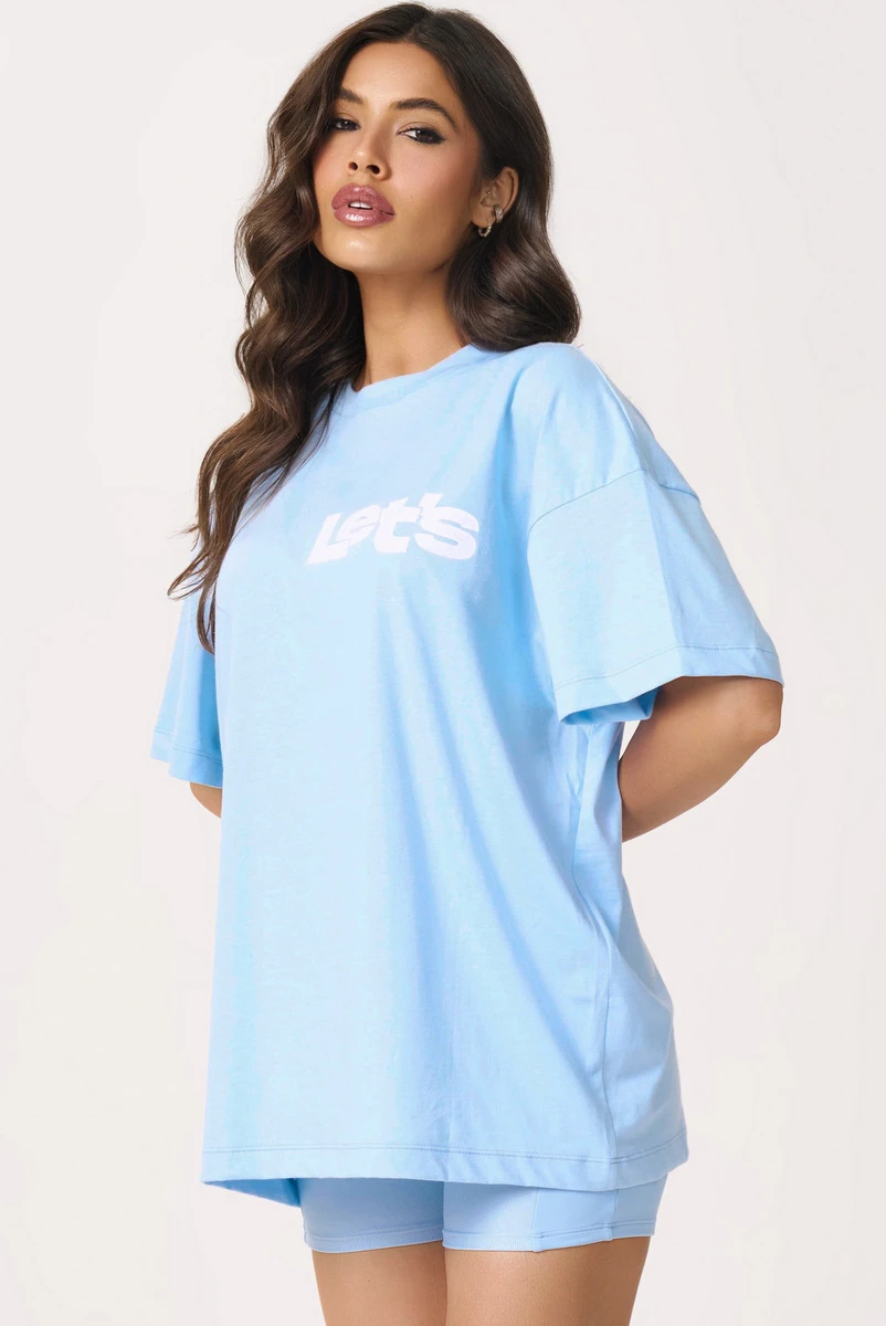 Lets Gym - Camiseta Oversized Motion Serenity - 3162SR