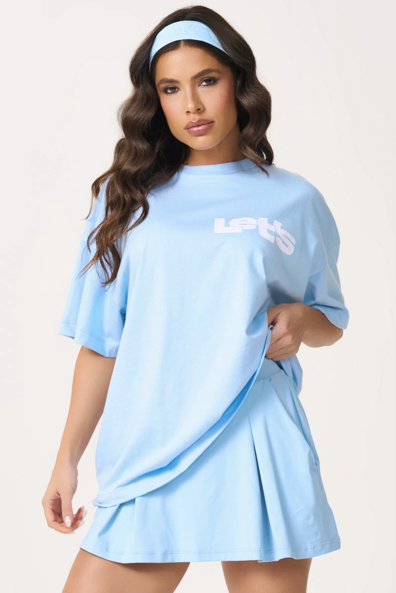 Lets Gym - Camiseta Oversized Motion Serenity - 3162SR
