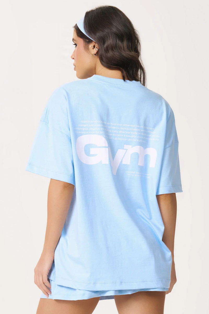 Lets Gym - Camiseta Oversized Motion Serenity - 3162SR