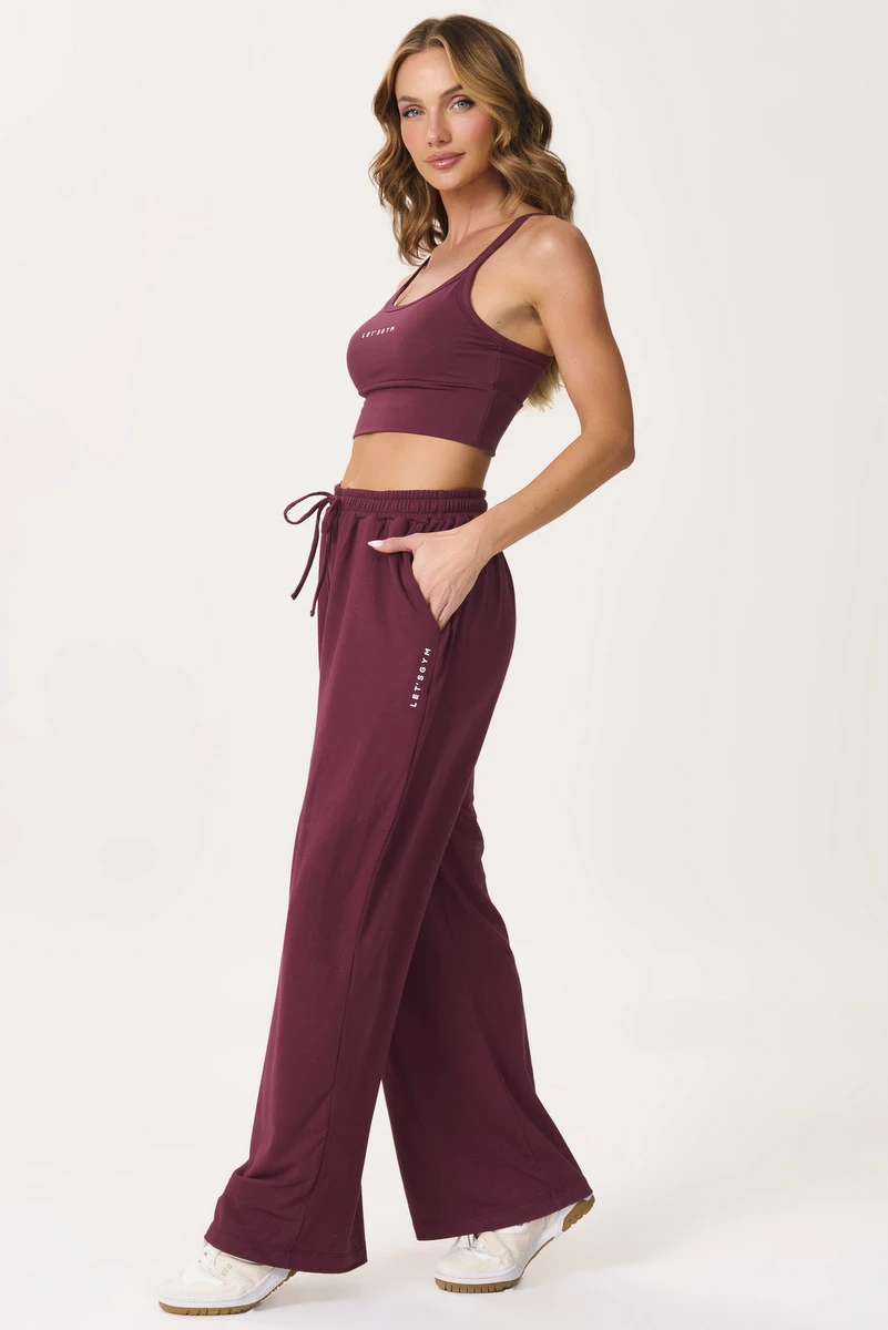 Lets Gym - Top Flow Set Dark Berry - 3163DB