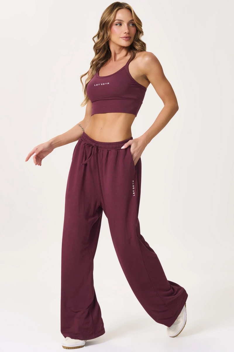 Lets Gym - Calça Flow Set Dark Berry - 3164DB