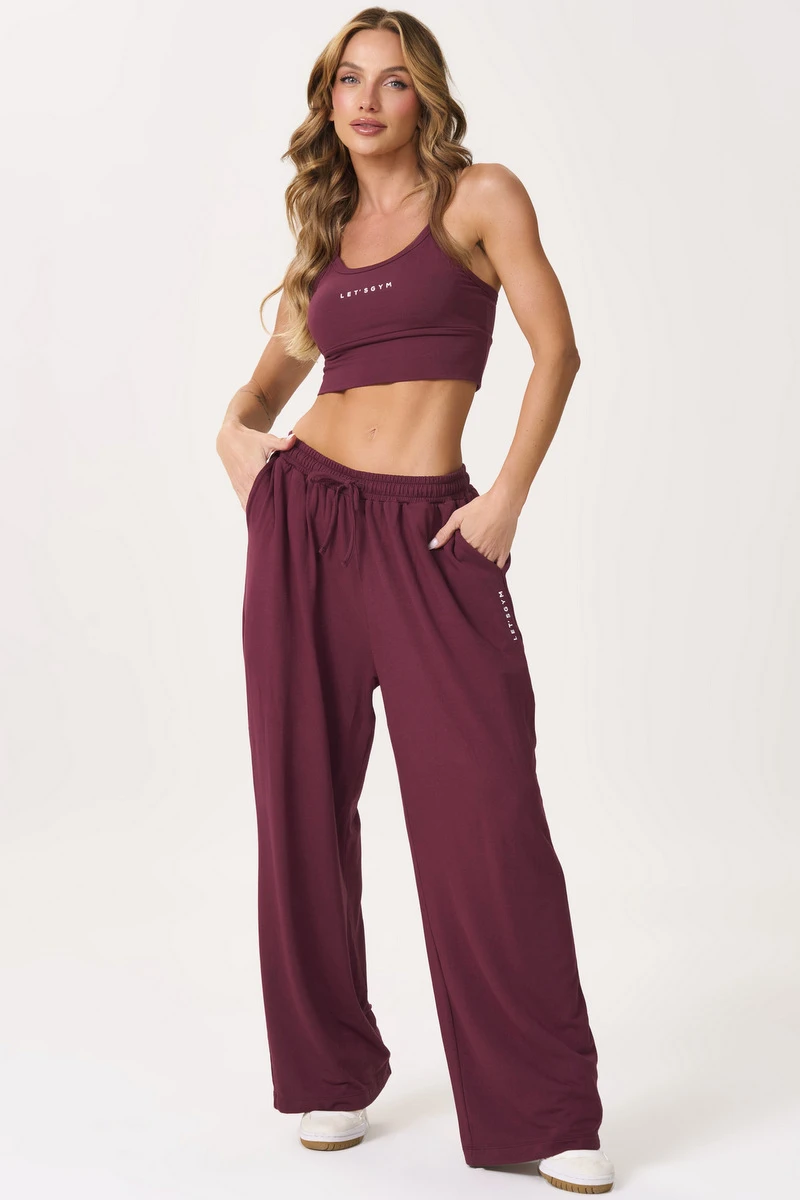 Lets Gym - Calça Flow Set Dark Berry - 3164DB