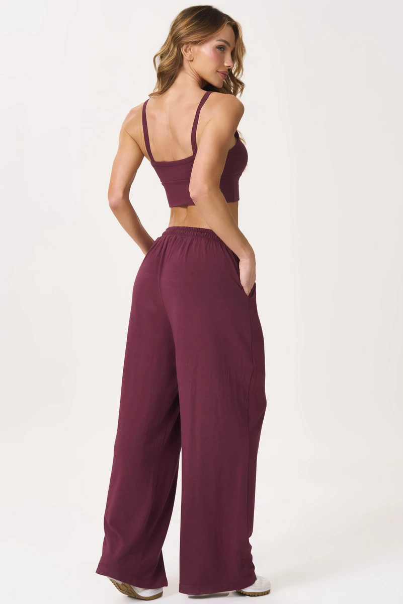 Lets Gym - Calça Flow Set Dark Berry - 3164DB