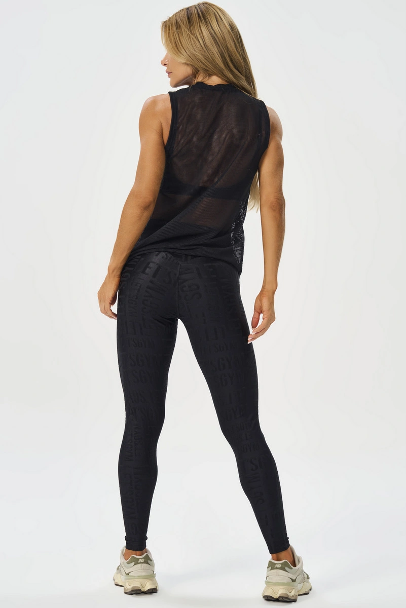 Lets Gym - Black Tank Shirt - 3168PT