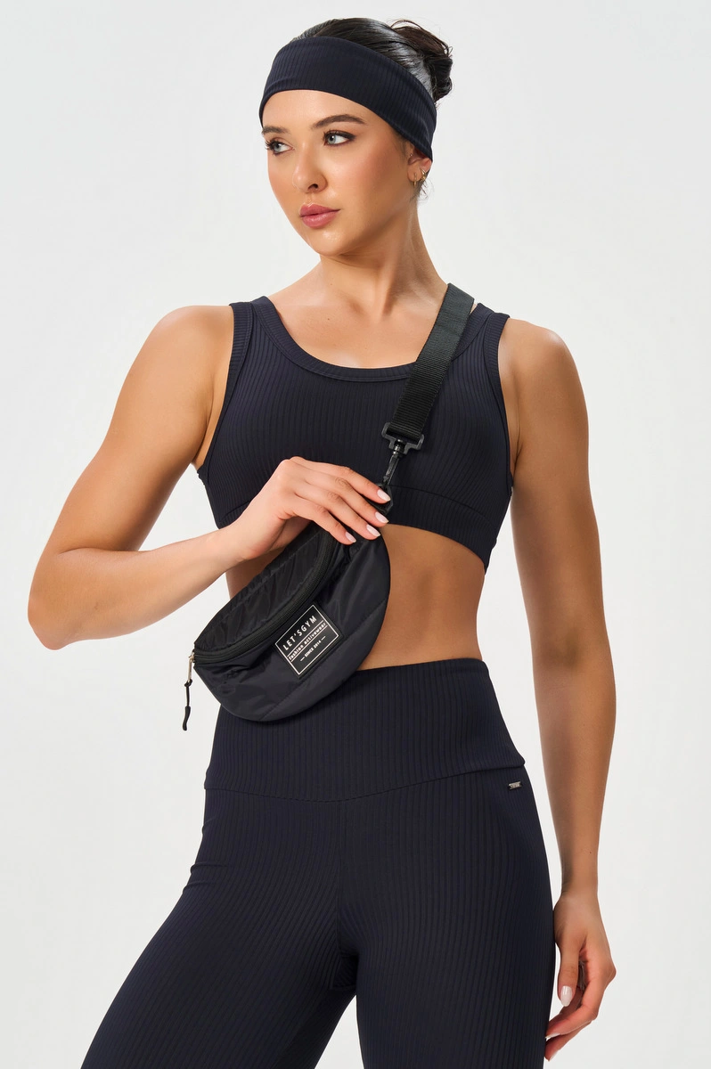 Lets Gym - Waist Bag Letsgym Preto - 3171PT