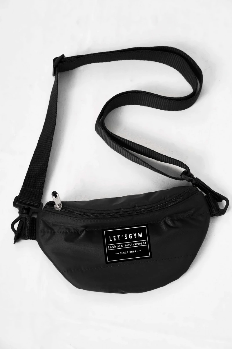 Lets Gym - Letsgym Black Waist Bag - 3171PT