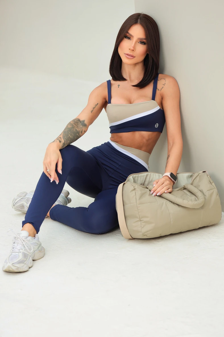 Garotafit - Conjunto Alliance Marinho - FCS417LM