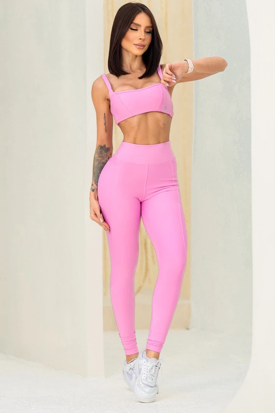 Garotafit - Conjunto Candor Rosa - FCS419D