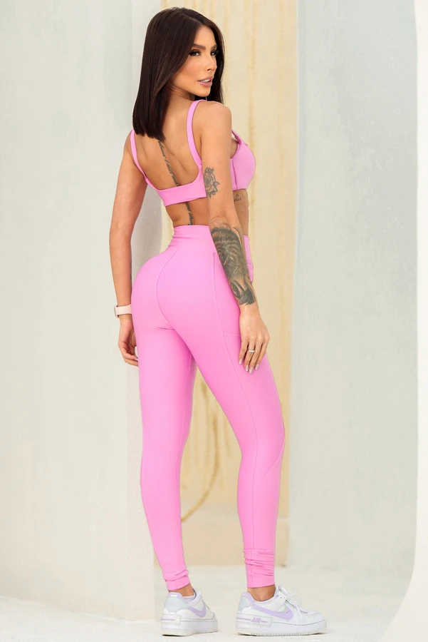 Garotafit - Conjunto Candor Rosa - FCS419D