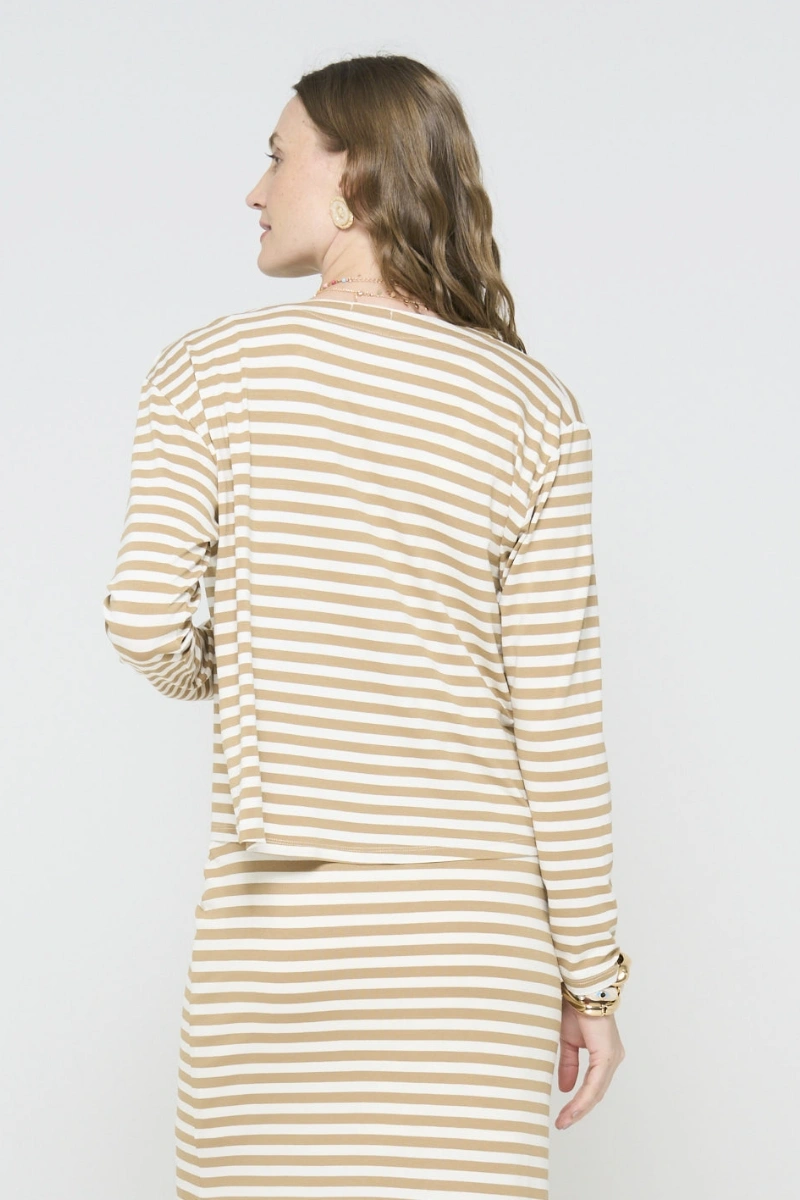 Hidrogênio - CARDIGAN COM REGATA BEGE - 20634003