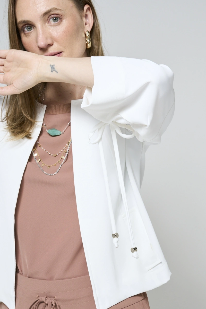 Hidrogênio - CASAQUINHO COM CORDINHAS BRANCO - 20504002