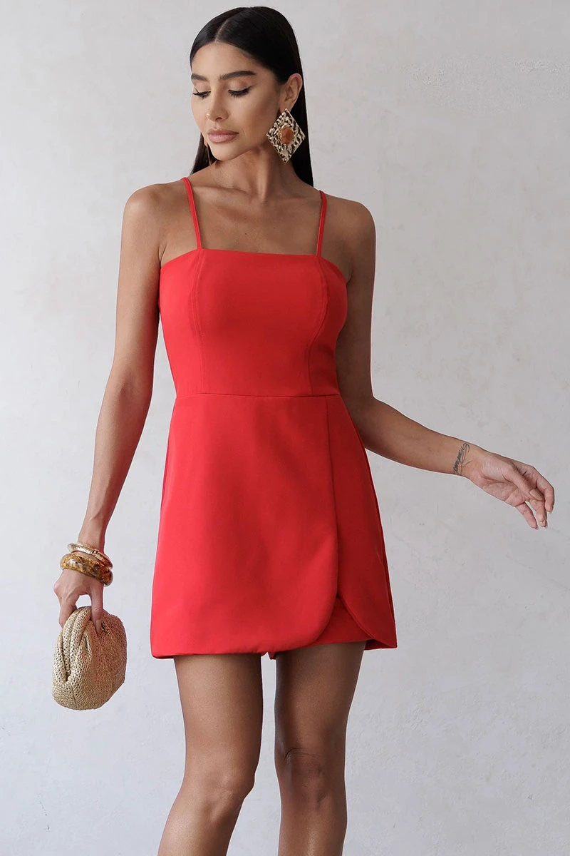 Miss Misses - Macaquinho Estefany Vermelho - 54716024