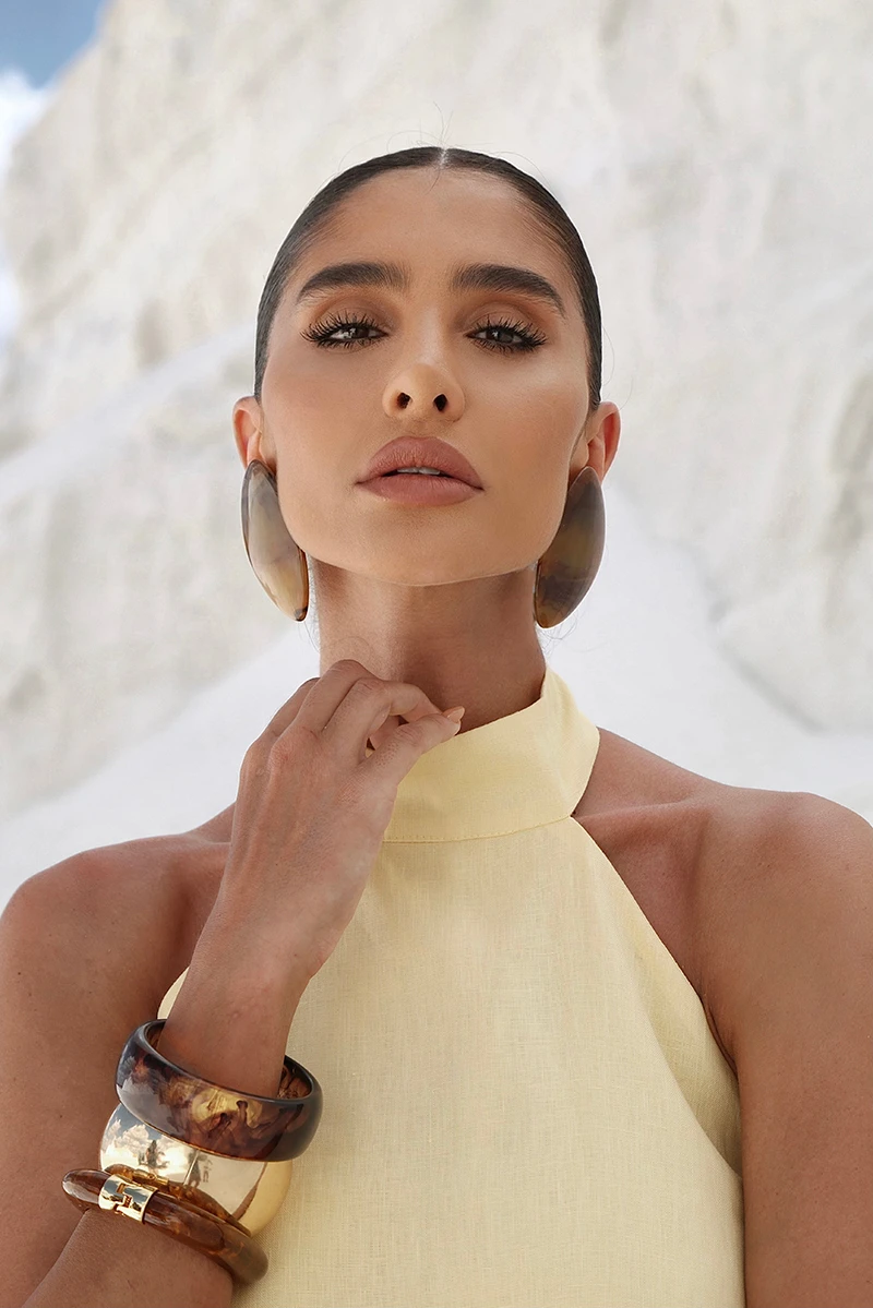 Dot Clothing - Conjunto Dot Clothing Calça e Blusa Frente Única Amarelo - 2894AMAR