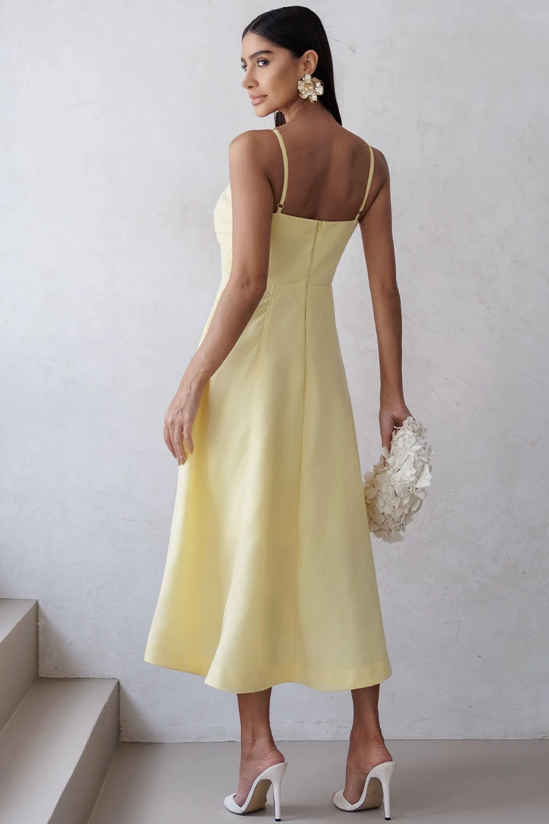 Miss Misses - Vestido Elizandra Amarelo - 54707003