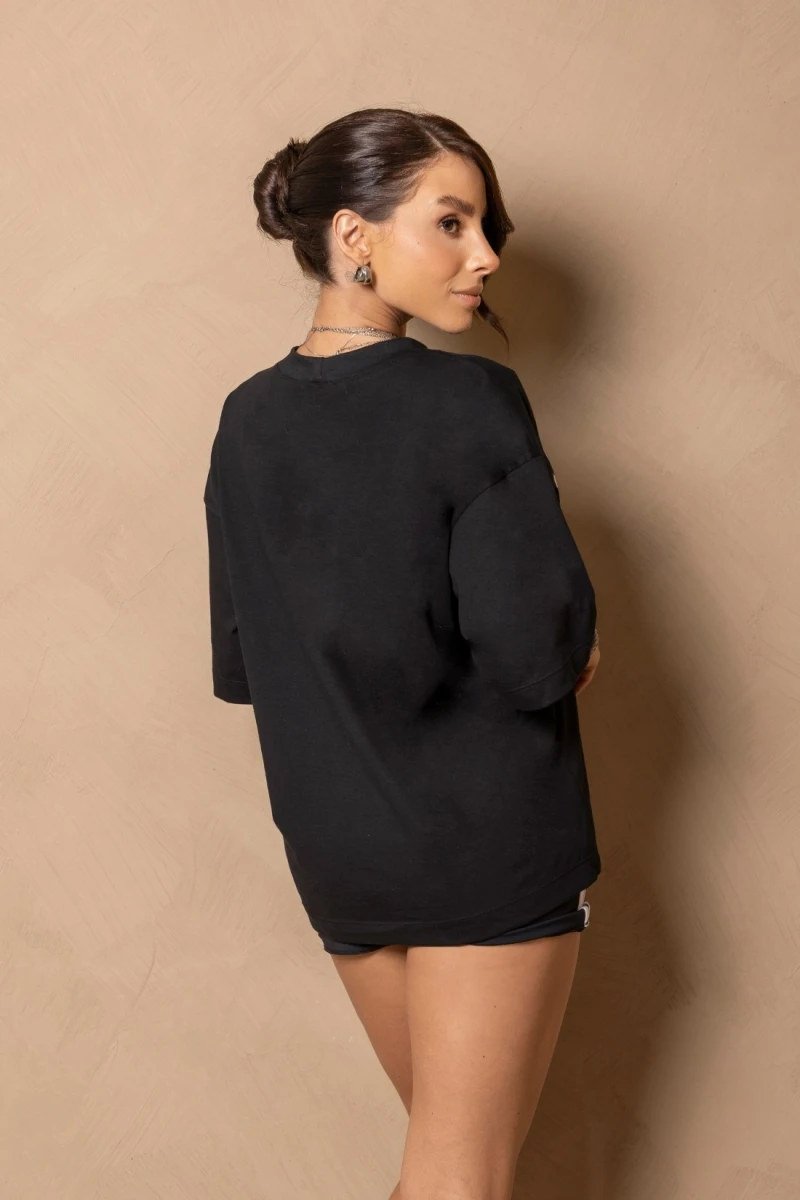 Hipkini - Camisetão Enjoy the moment Preto - 33331460