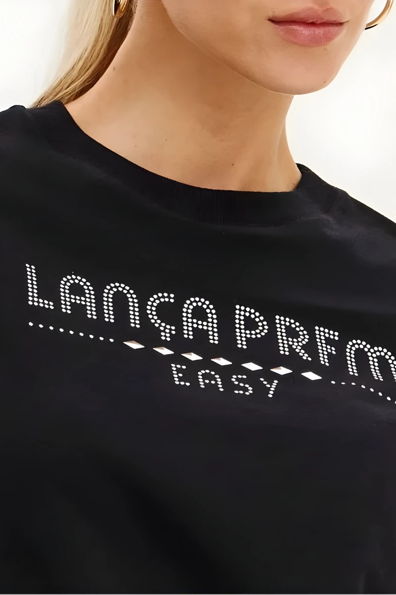 LANÇA PERFUME - Short Sleeve T-shirt with Lança Perfume Applications - 5394