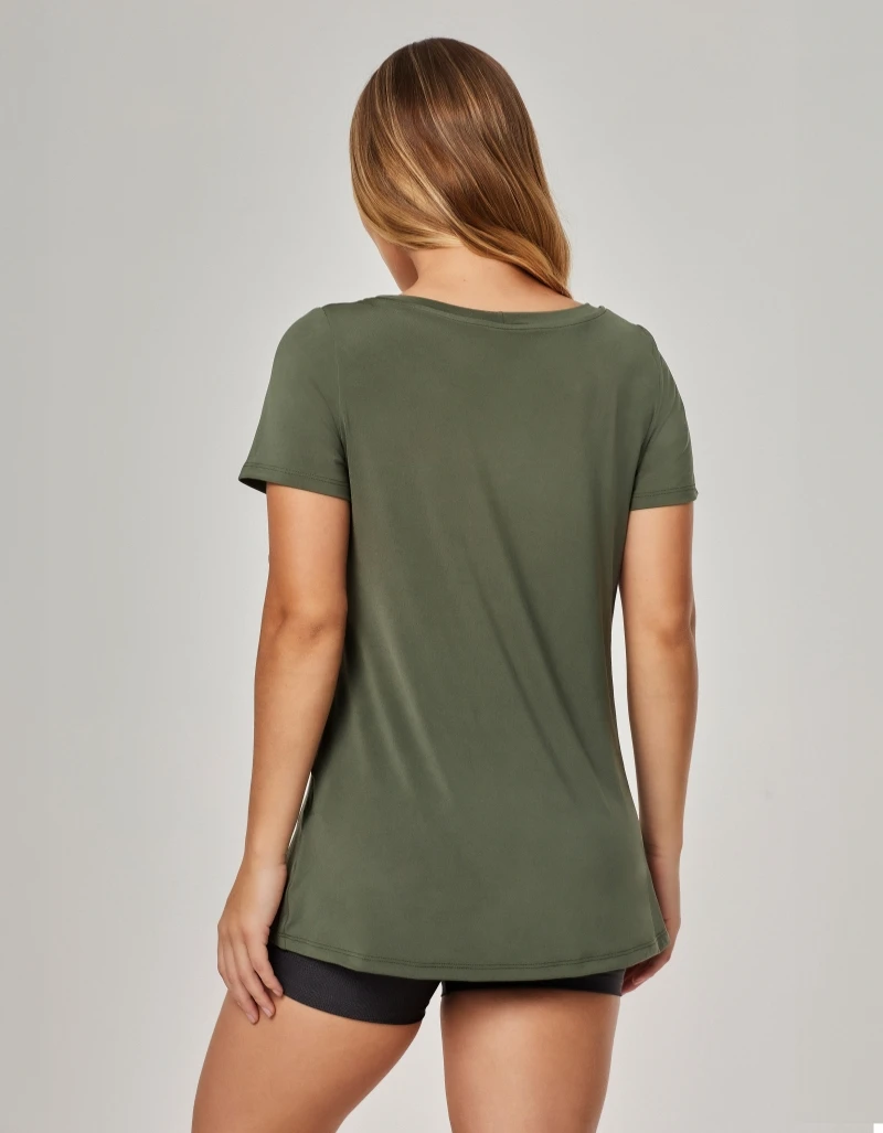 Vestem - Blusa Manga Curta Dallas Verde Croco - BMC862.BF.C0292