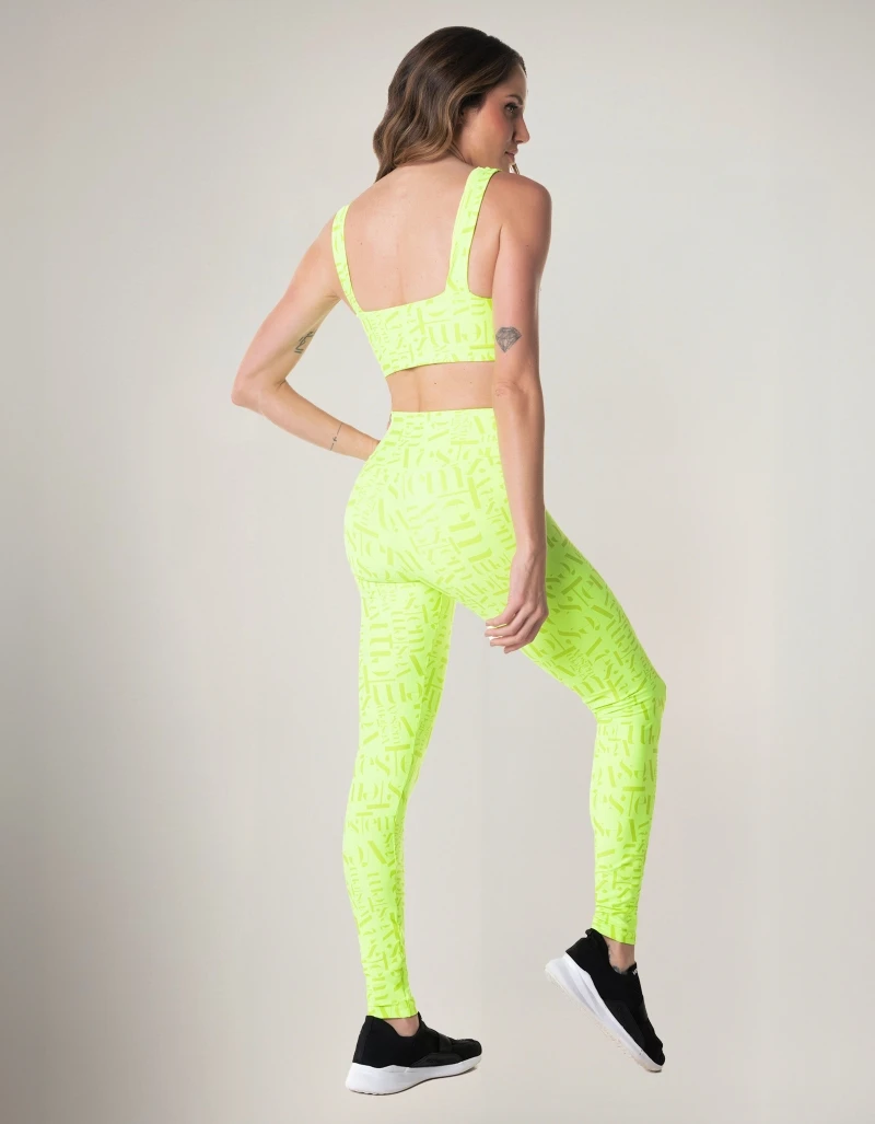 Vestem - Set Leggings and Sports Bra Myst Vestem Neon Yellow - CJ283.BF.E1269.I24