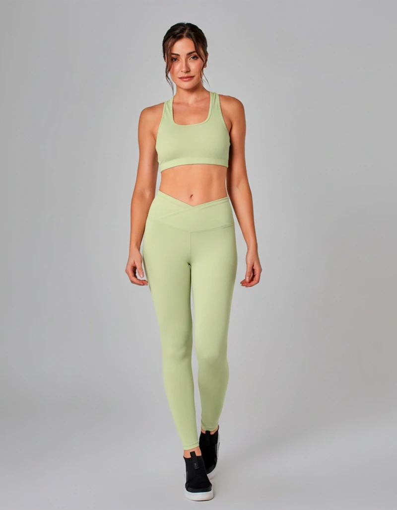 Vestem - Conjunto Legging e Top Sedução Verde Oliva - CJ297.BF.C0509