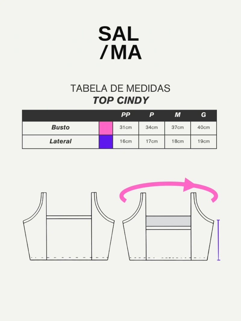 Salma - Top Cindy Chocolate - SALFIT2MAR