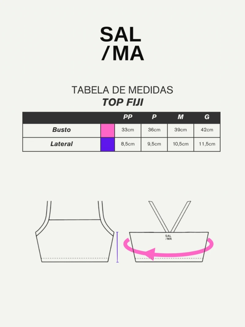 Salma - Top Fiji Chocolate - SALFIT10MAR
