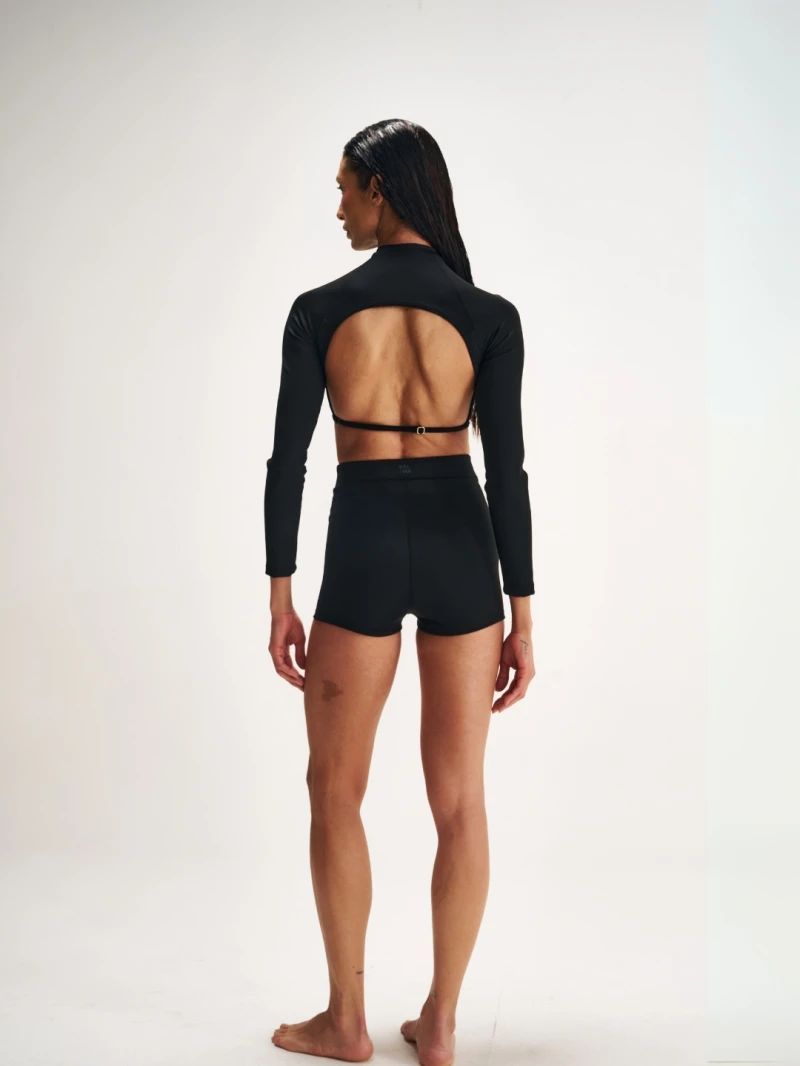 Salma - Blusa Surf Tessa Preto - SALSURFTOP3PRE