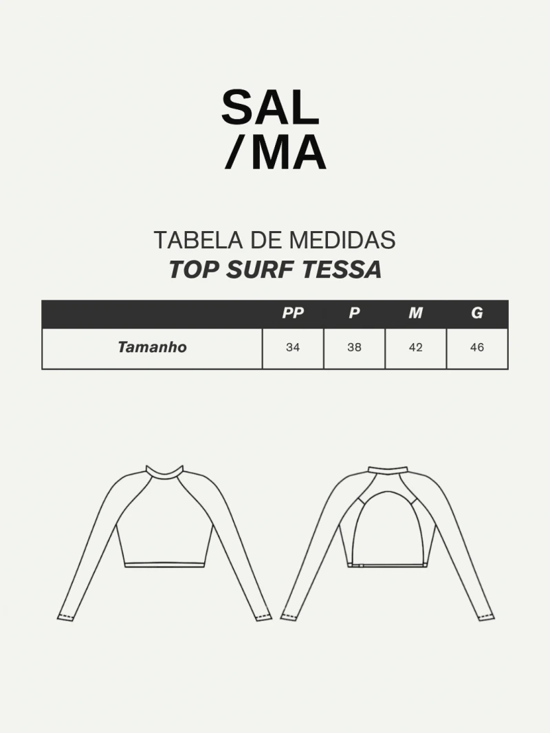 Salma - Blusa Surf Tessa Preto - SALSURFTOP3PRE