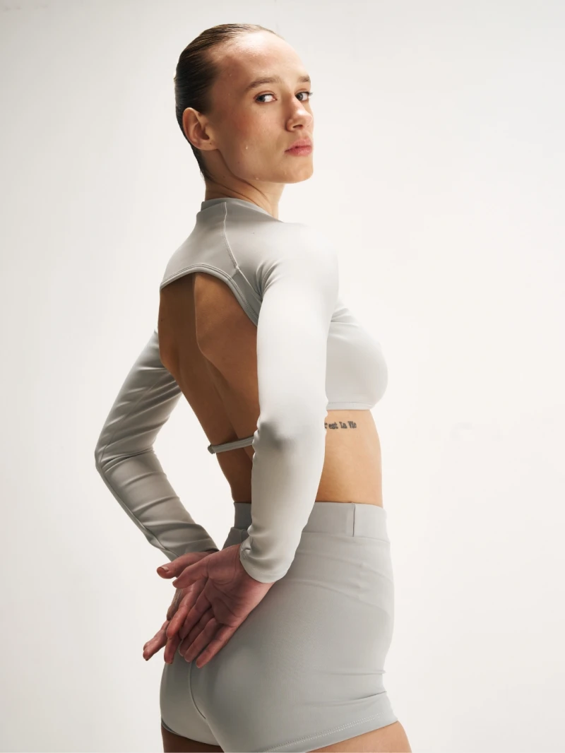 Salma - Blusa Surf Tessa Gelo - SALSURFTOP3PRA