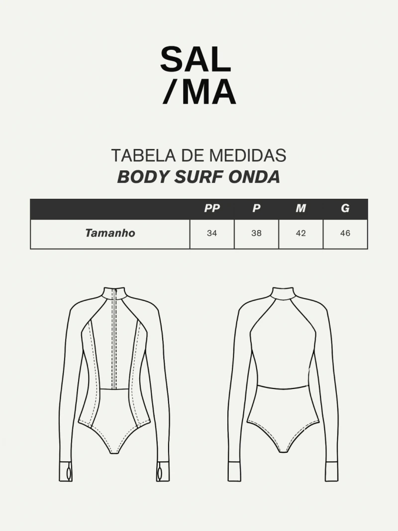 Salma - Body Surf Onda Preto - SALBODY1PRE