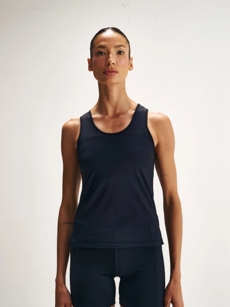 Salma - Melati Black Tank Shirt - SALFIT12PRE