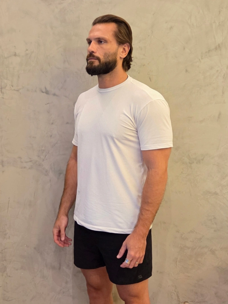 Salma - Camiseta Treino Ravi Branco - SALDRIBRA
